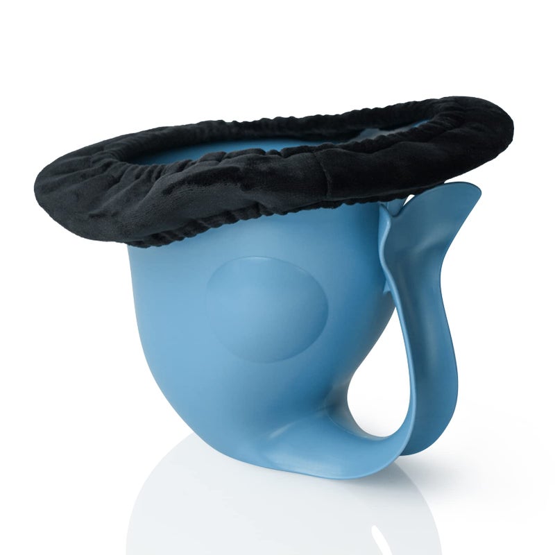 EASICOZI Potty for Newborn Baby Potty Training; for Diaper Free Baby Elimination Communication Indoor & Outdoor; Attractive Fish Shape (Blue) - Image 1